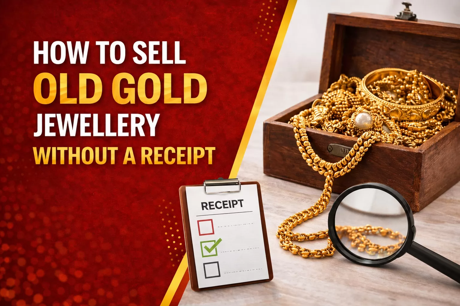 How to Sell Old Gold Jewellery Without a Receipt