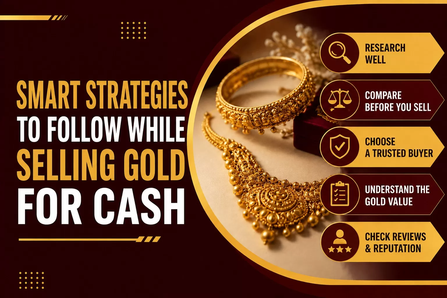Smart Strategies to Follow While Selling Gold for Cash