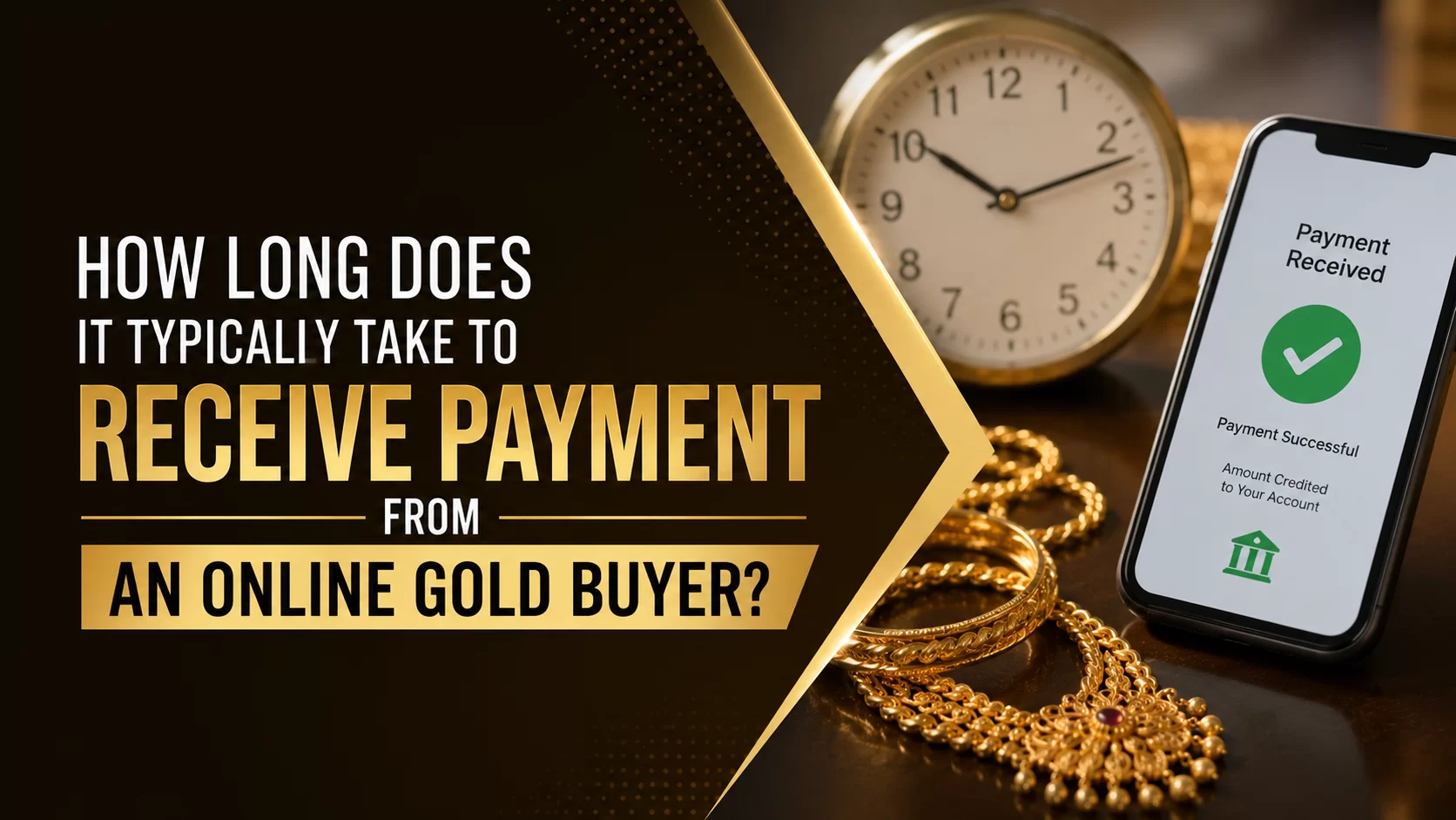 How long does it typically take to receive payment from an online gold buyer