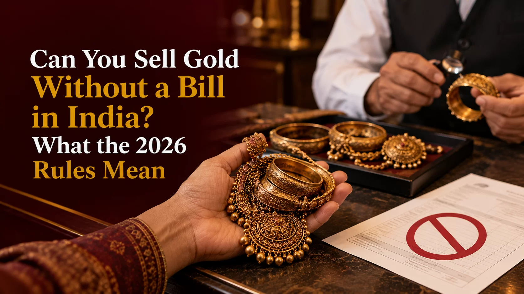 Sell old gold jewellery without a bill in India in 2026